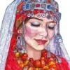 Moroccan Amazigh Woman Diamond Painting
