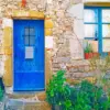 Old Blue Door Diamond Painting