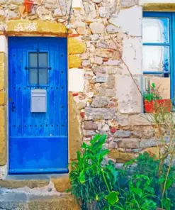 Old Blue Door Diamond Painting