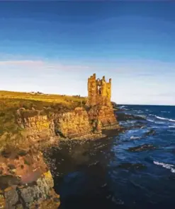 Old Keiss Castle Diamond Painting
