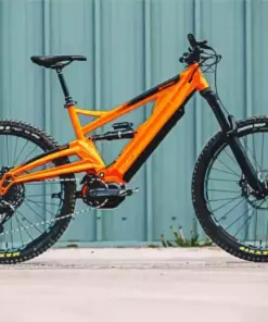 Orange Mountain Bike Diamond Painting