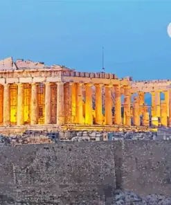 Parthenon Athens Temple Diamond Painting