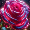 Pink Glass Pink Rose Diamond Painting