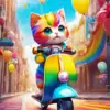 Rainbow Cat Diamond Painting