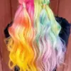 Rainbow Hair Girl Diamond Painting