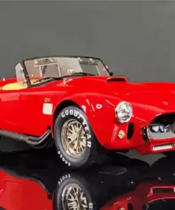 Red Cobra Car Diamond Painting