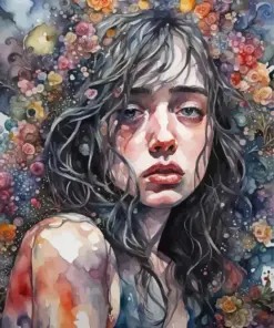 Sad Girl Art Diamond Painting