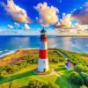 Sankaty Head Lighthouse Art Diamond Painting