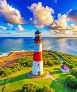 Sankaty Head Lighthouse Art Diamond Painting