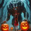 Scared Werewolf Art Diamond Painting