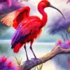 Scarlet Ibis Art Diamond Painting