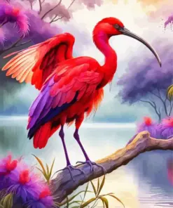 Scarlet Ibis Art Diamond Painting