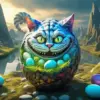 Scary Smiling Cat Art Diamond Painting