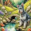 Schnauzer Dog Art Diamond Painting