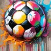 Soccer Ball Art Diamond Painting