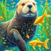 Sea Otter Face Art Diamond Painting