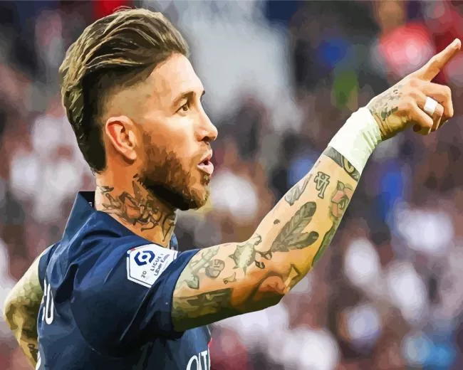 sergio ramos Diamond With Numbers Sergio Ramos Diamond Painting