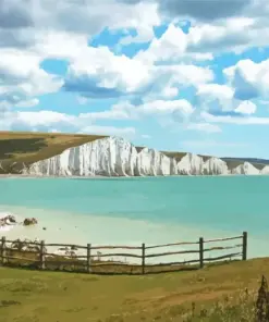 Seven Sisters Eastbourne Landscape Diamond Painting