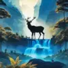 Silhouette Deer Diamond Painting
