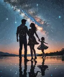 Silhouette Of Couple Diamond Painting