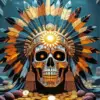 Skull Aztec Art Diamond Painting