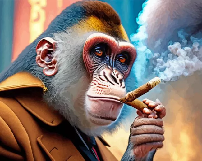 smoke monkey Diamond Paintings Smoke Monkey Diamond Painting