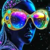 Space Glasses Diamond Painting