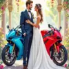 Sportbike Married Couple Diamond Painting