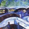 Starry Night Edvard Munch Diamond Painting