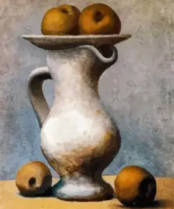 Still Life With Pitcher And Apples Diamond Painting
