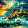 Storm At Sunset Art Diamond Painting