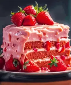 Strawberry Cake Diamond Painting