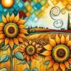 Sunflowers Field Art Diamond Painting