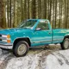 Teal Chevy Truck Diamond Painting