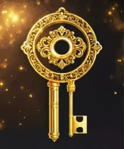 Vintage Golden Key Diamond Painting