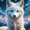 White Fox Art Diamond Painting