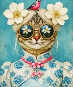 Chinese Cat Diamond Painting