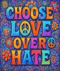 Choose Love Over Diamond Painting