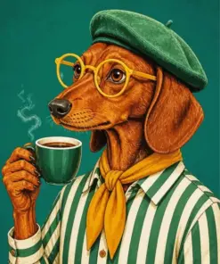 Classy Dog Diamond Painting