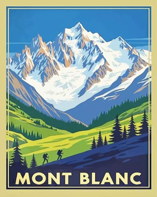 Mont Blanc paint by numbers Mont Blanc Diamond Painting