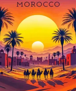 Morocco Sunset Diamond Painting