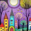 Whimsical Houses Diamond Painting