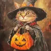 Witch Cat Diamond Painting