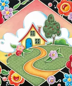Cottage Cameo Diamond Painting