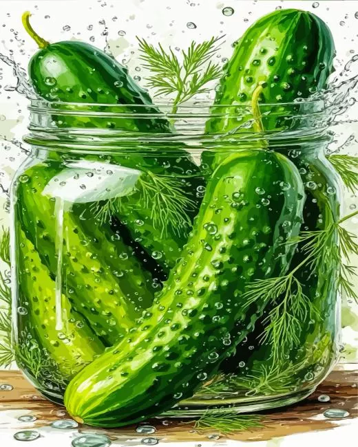 pickles paint by numbers Pickles Art Diamond Painting
