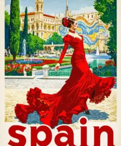 Spain Poster Diamond Painting
