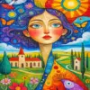 Whimsical Lady Diamond Painting
